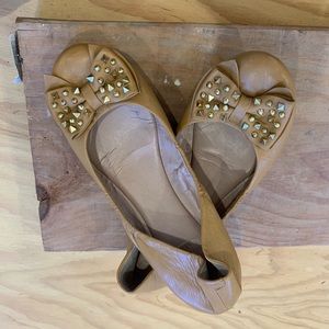 Studded ballet flats